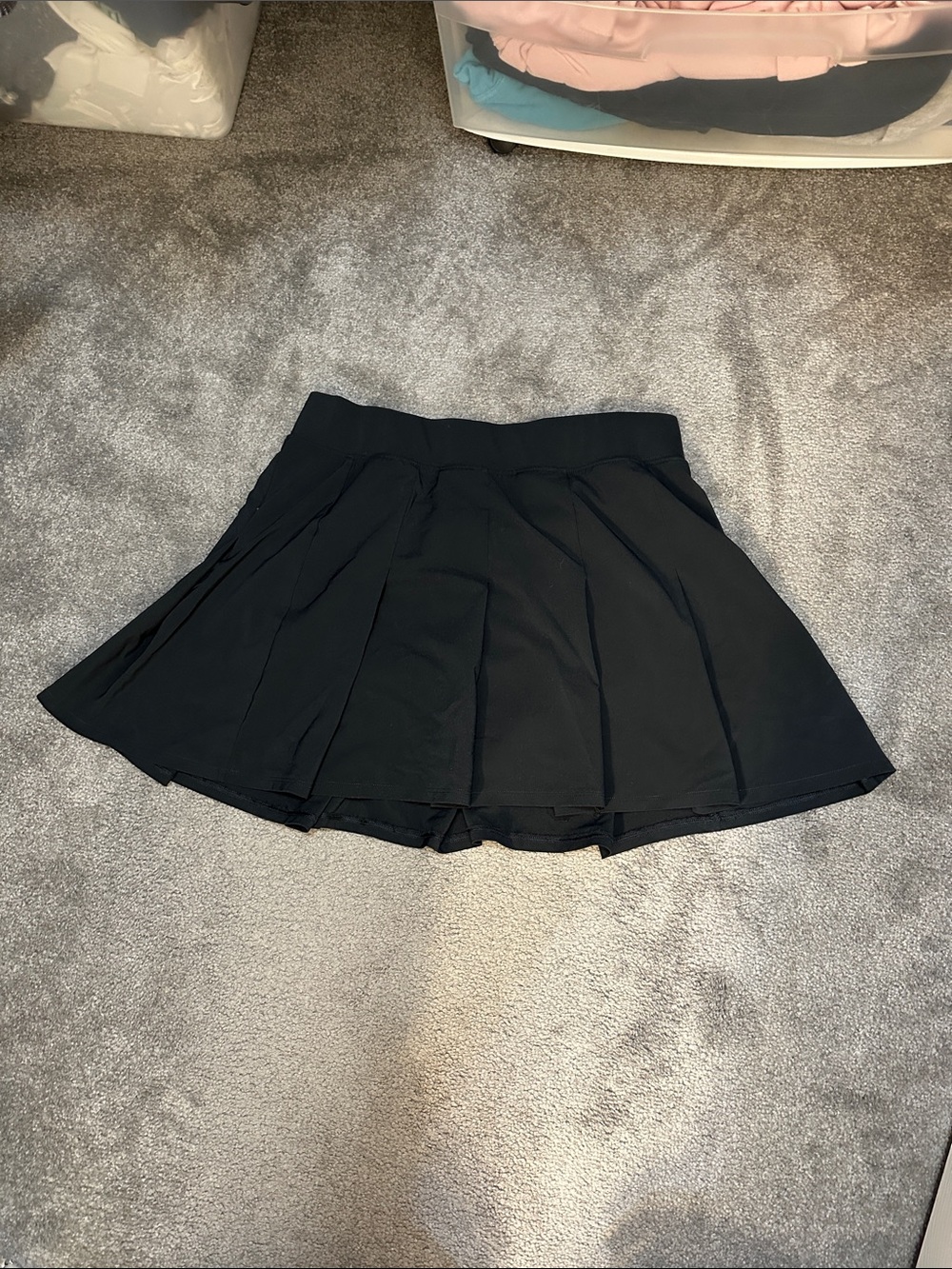 Black tennis skort